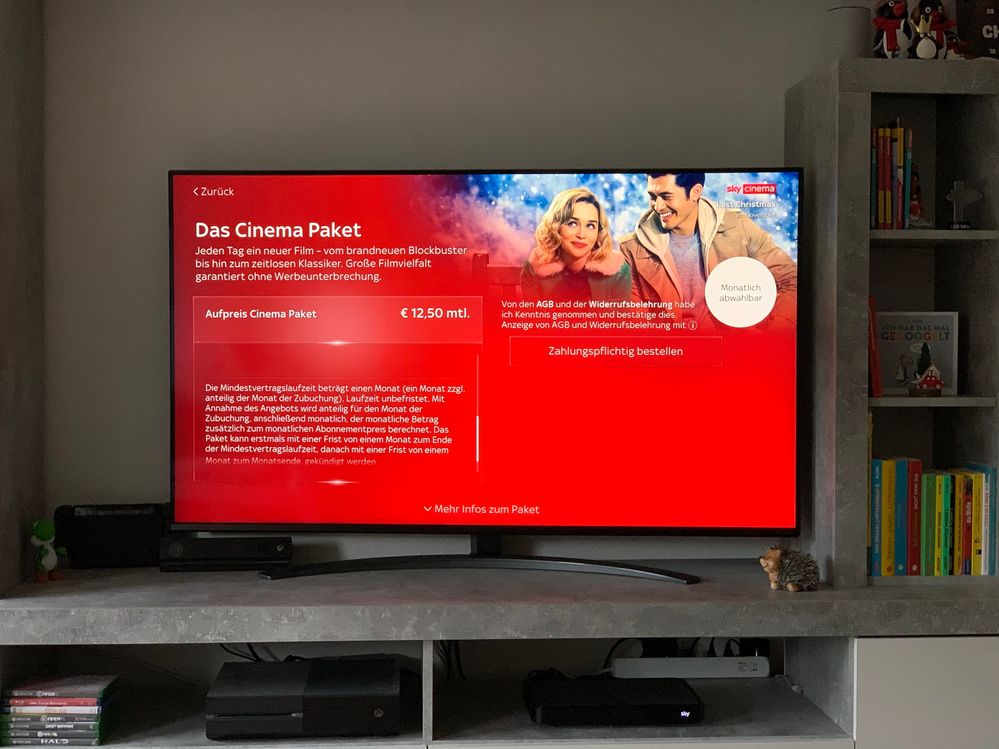 Buchungsscreen