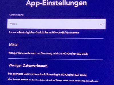 Einstellung der Q-App