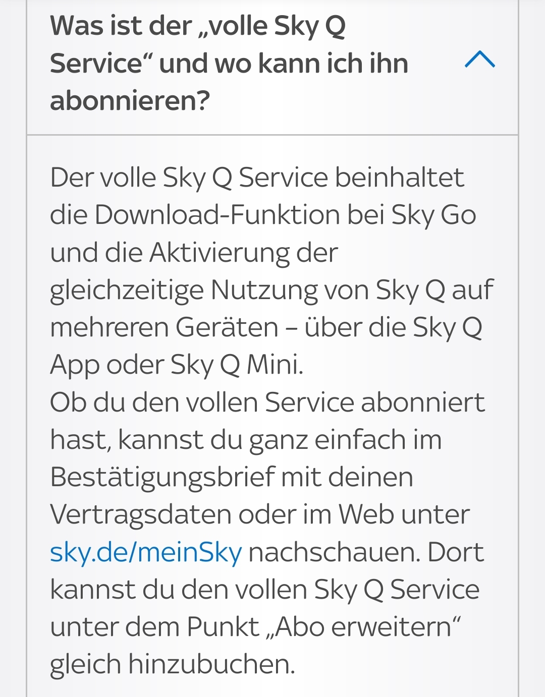 Login Sky Q App nicht möglich - Sky Community
