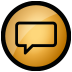 Goldene Sprechblase