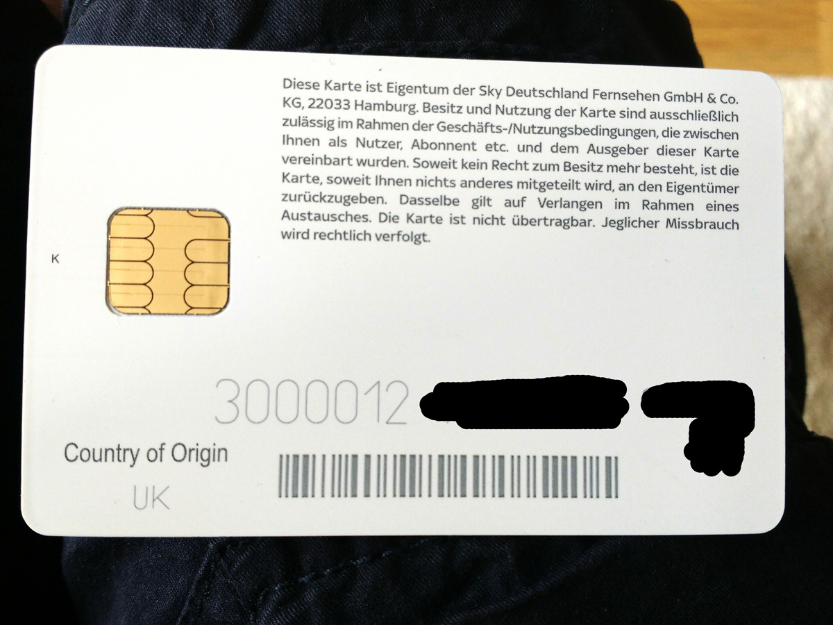 Booth Christus apotheek Falsche Smartcard für Kabel Deutschland bekommen - Sky Community