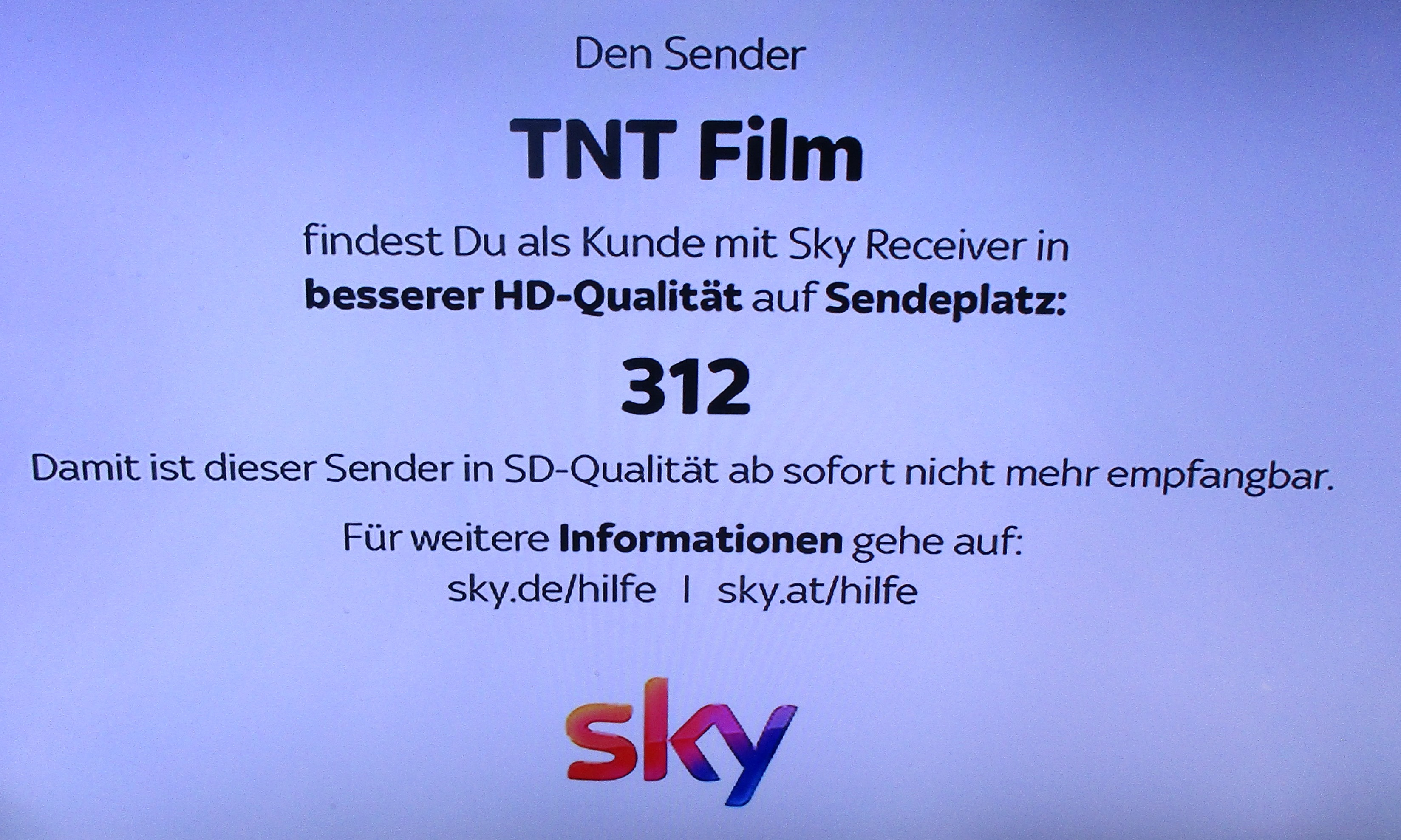 Beantwortet: Wo ist TNT Film? - Sky Community