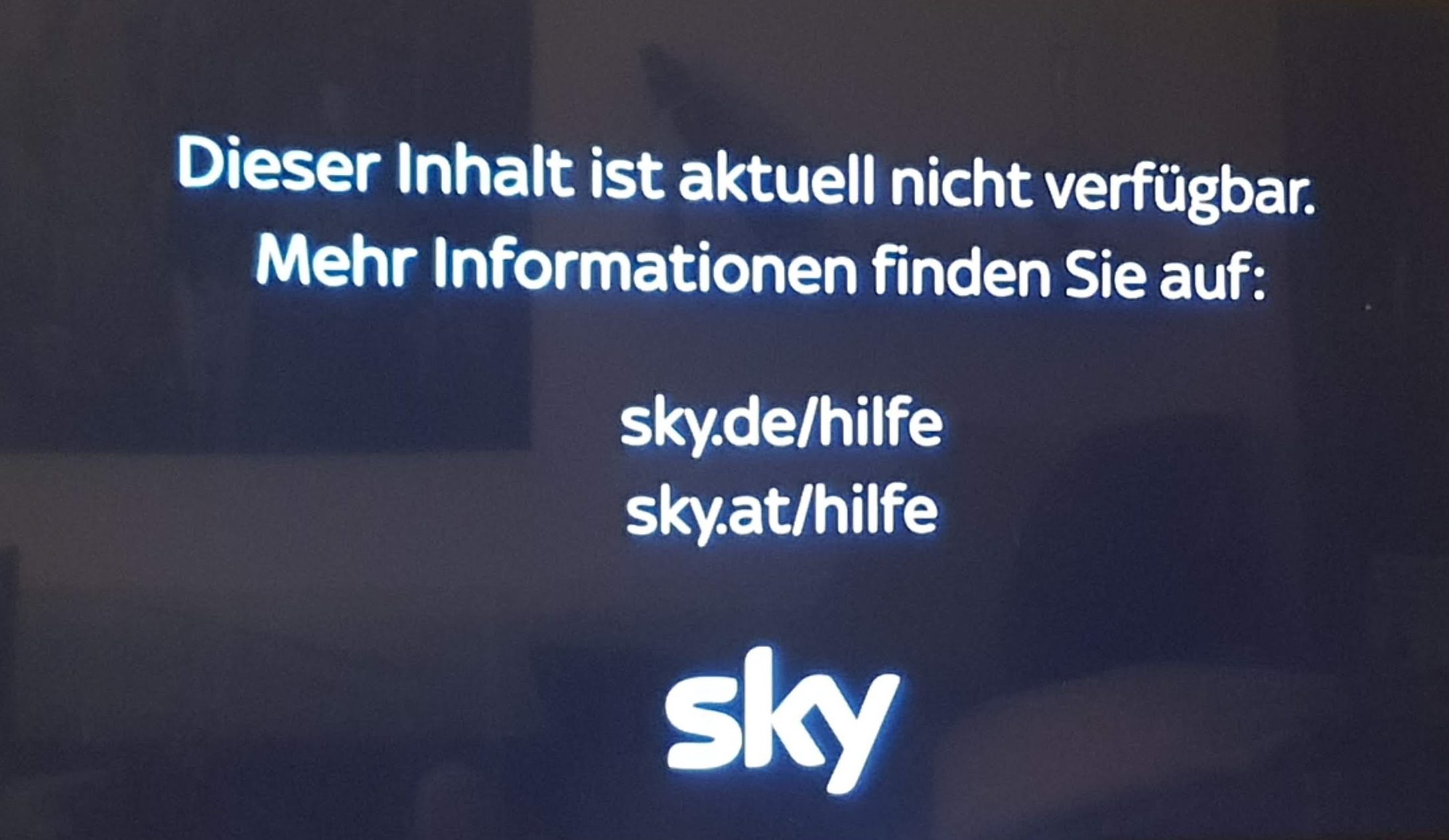 Sky Sender vor 20:15 nicht über der Sky Q App empf... - Sky Community