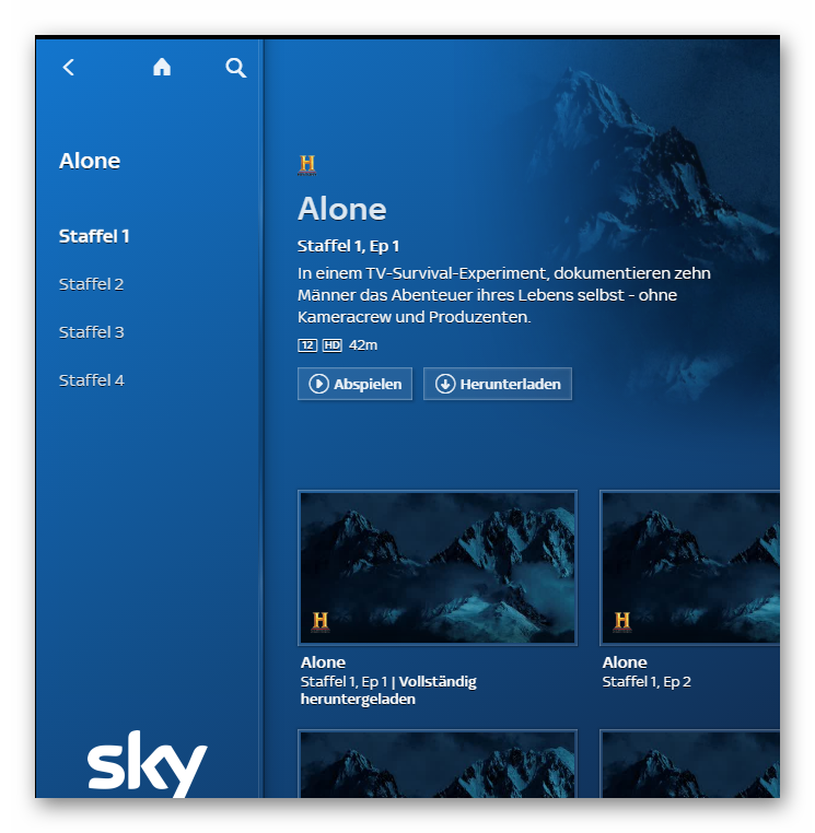 Beantwortet: Wie wird der Download in SKY Go abgelegt? - Sky Community