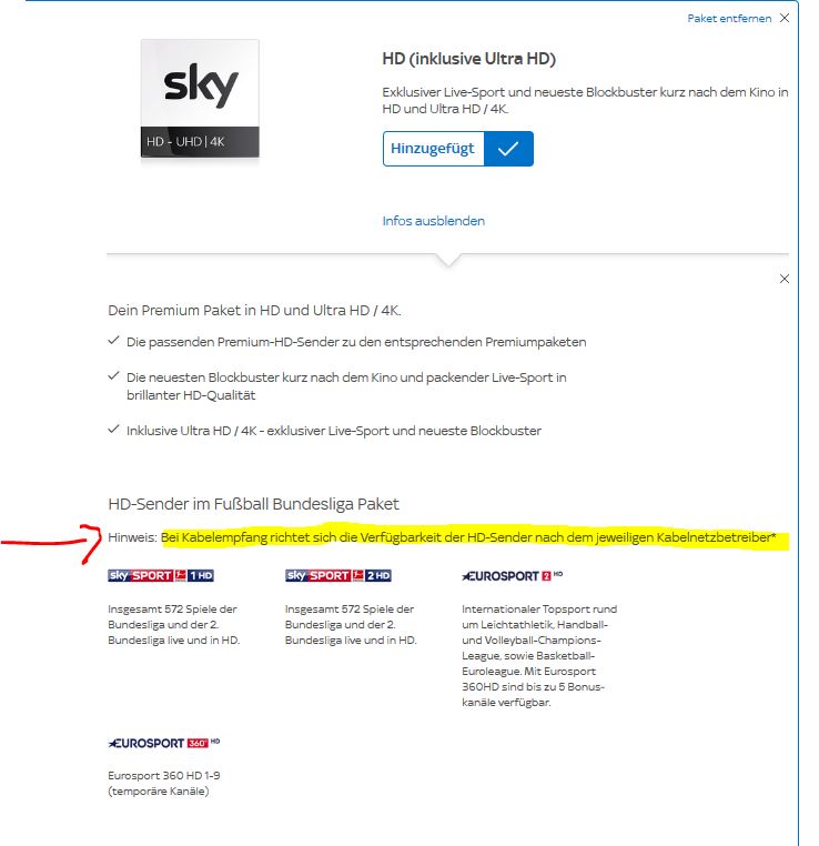 Beantwortet: Sky über Vodafone Kabel Deutschland empfangen - Sky Community