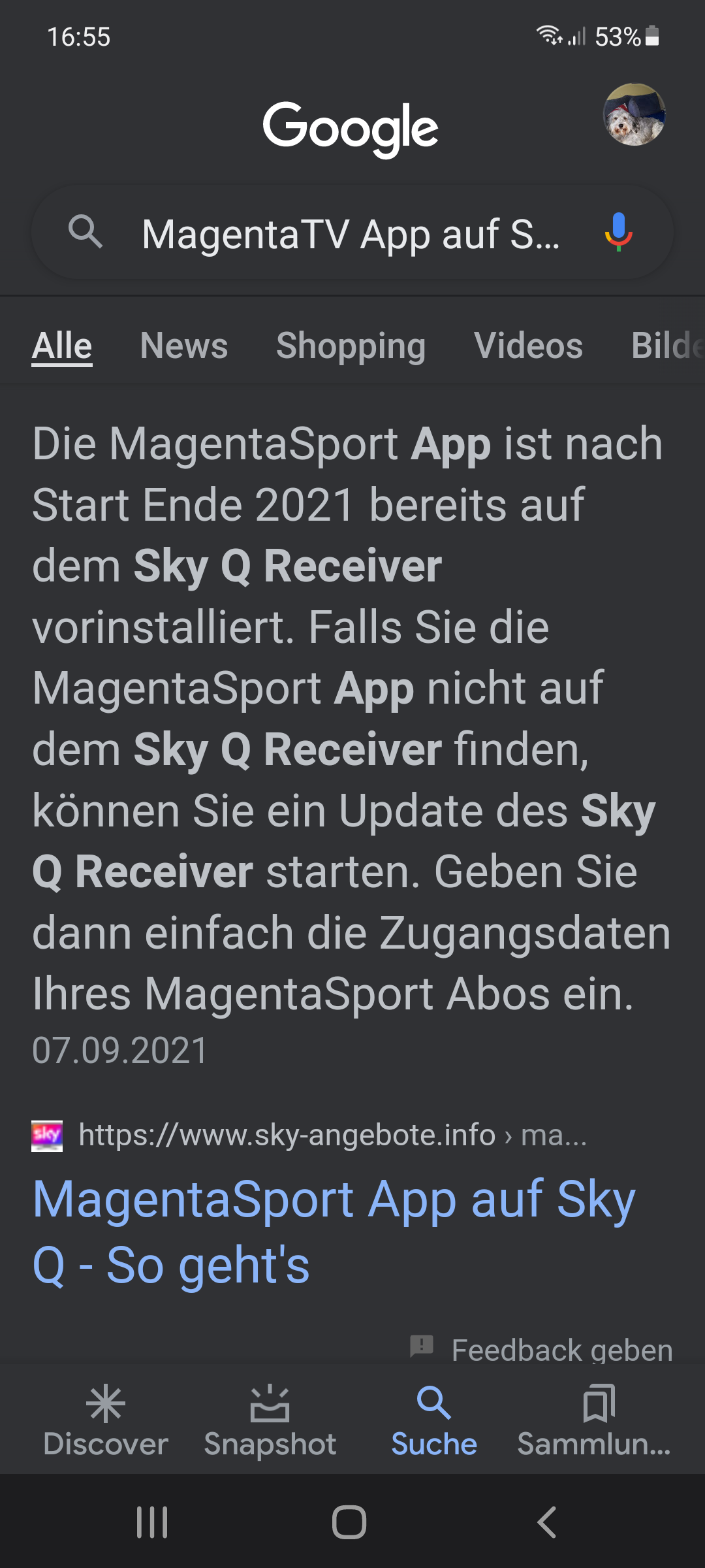 Magenta Sport App in Sky Q integrieren? - Sky Community