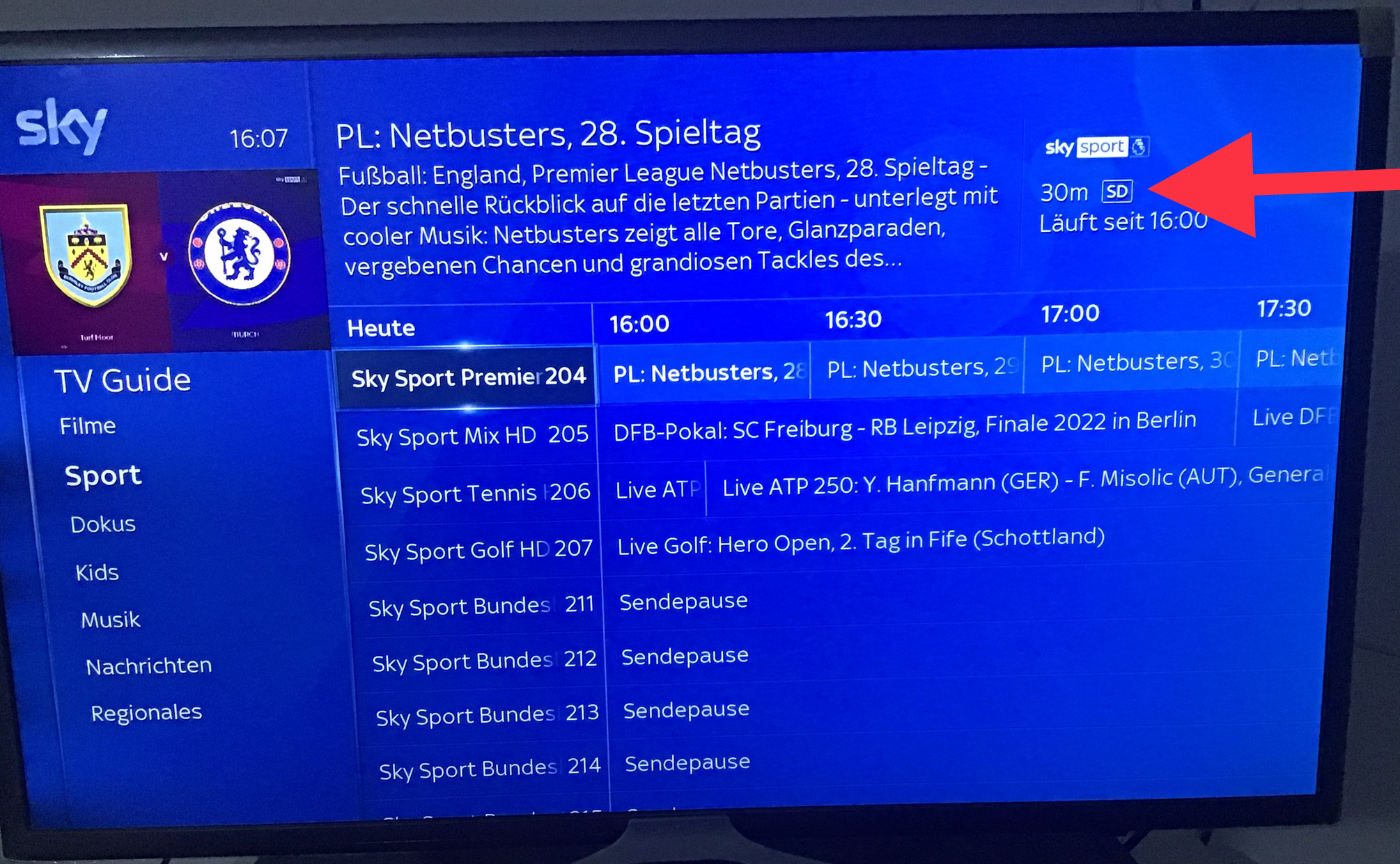 Sky Sport Premier League - nur die Live Spiele in ...