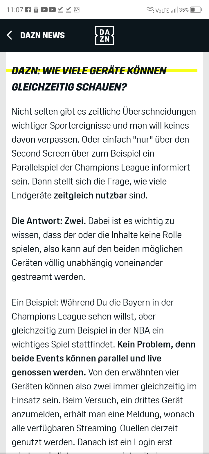 dazn ehf champions league