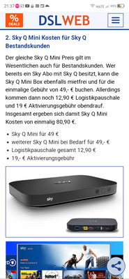 Sky Q und Sky Q Mini - Sky Community