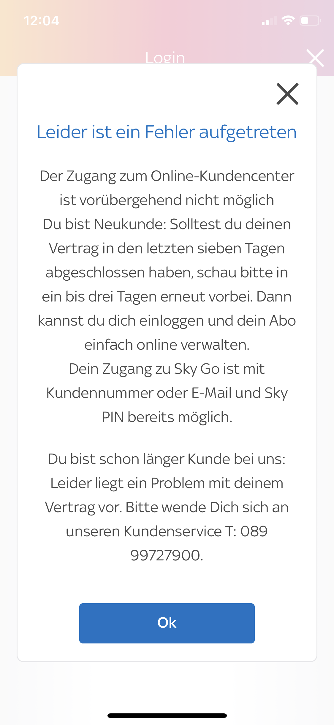 Kundennummer Wird Nicht Erkannt Sky Community