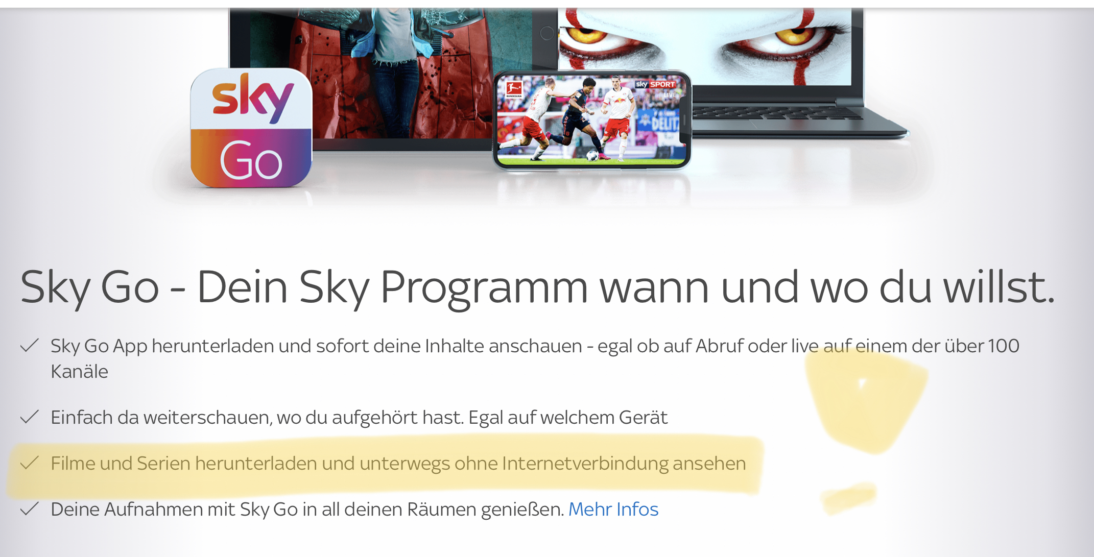 Sky Q Aufnahmen über Sky Go gucken – Seite 81 - Sky Community
